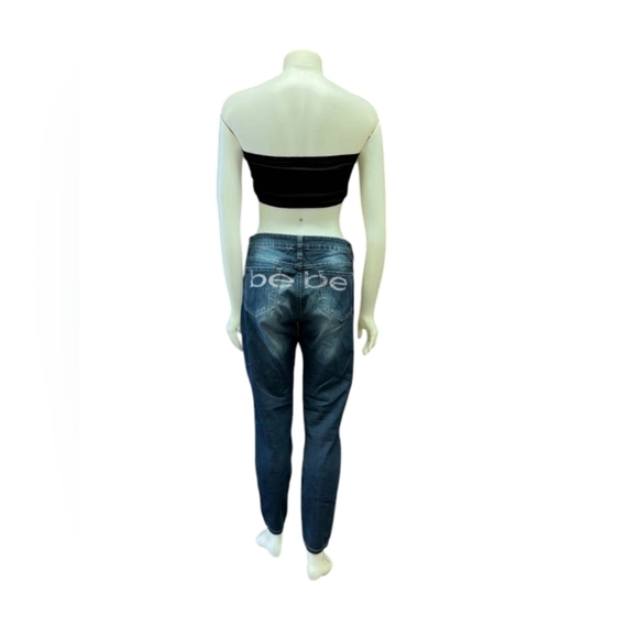 Bebe Jean EUC Denim Dark Wash Size 30 - Picture 2 of 11